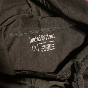 Latched Mama 1X black hoodie
